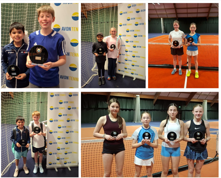 Winners and Runners Up at the Avon Indoor Spring Tournament 2025